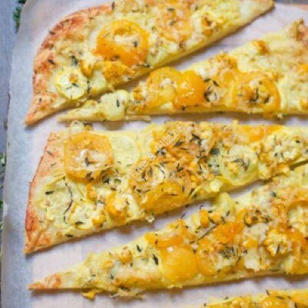 Pizza aux abricots