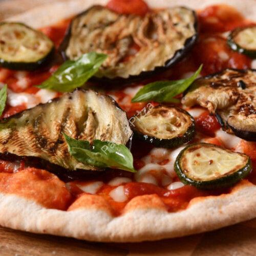 Pizza aux aubergines