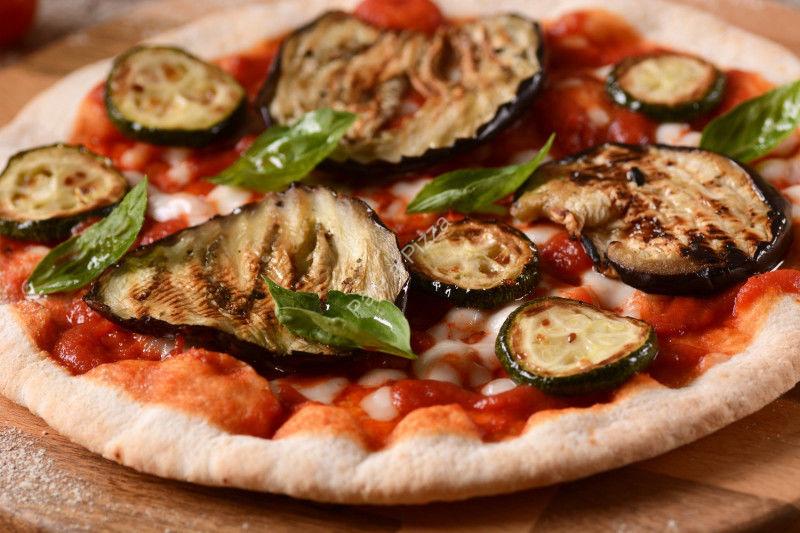 Pizza aux aubergines