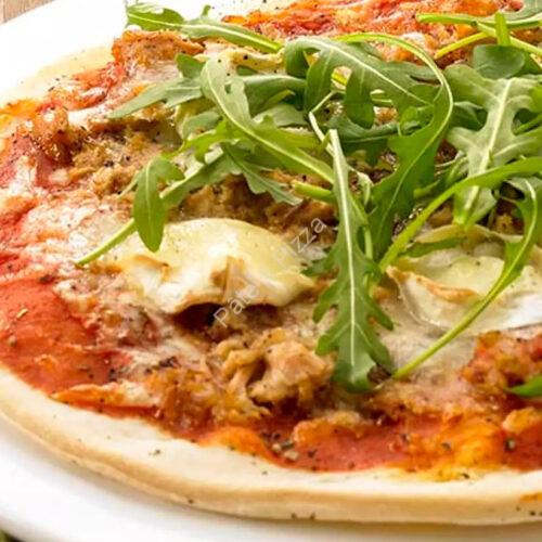 Recette de Pizza au thon, à la roquette et au chèvre