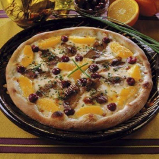 Recette pizza Landaise, gésier et magret fumé de canard